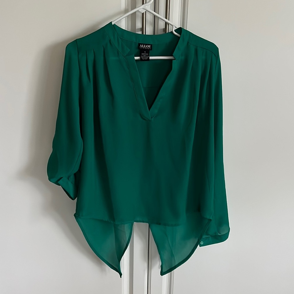 Alloy green dress blouse